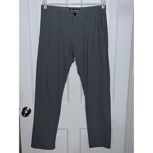 Hudson Barrow Performance Tech Pants Charcoal Grey Men's Size 33x30 Polyester